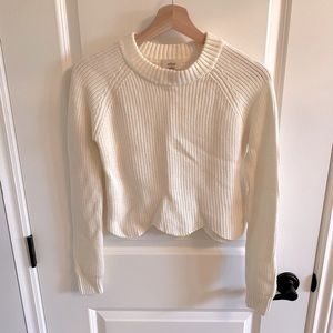 Wilfred XXS knit sweater with scallop bottom
